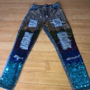 Sequin Pants